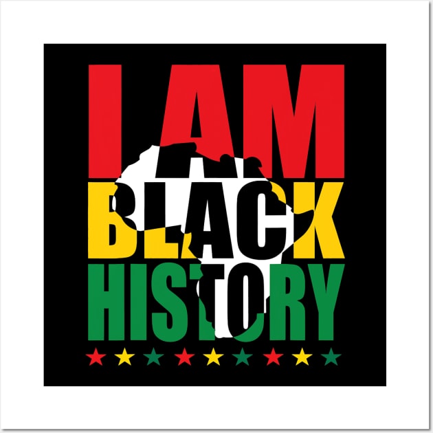 I Am Black History African American Black History Month 2023 Wall Art by omorihisoka